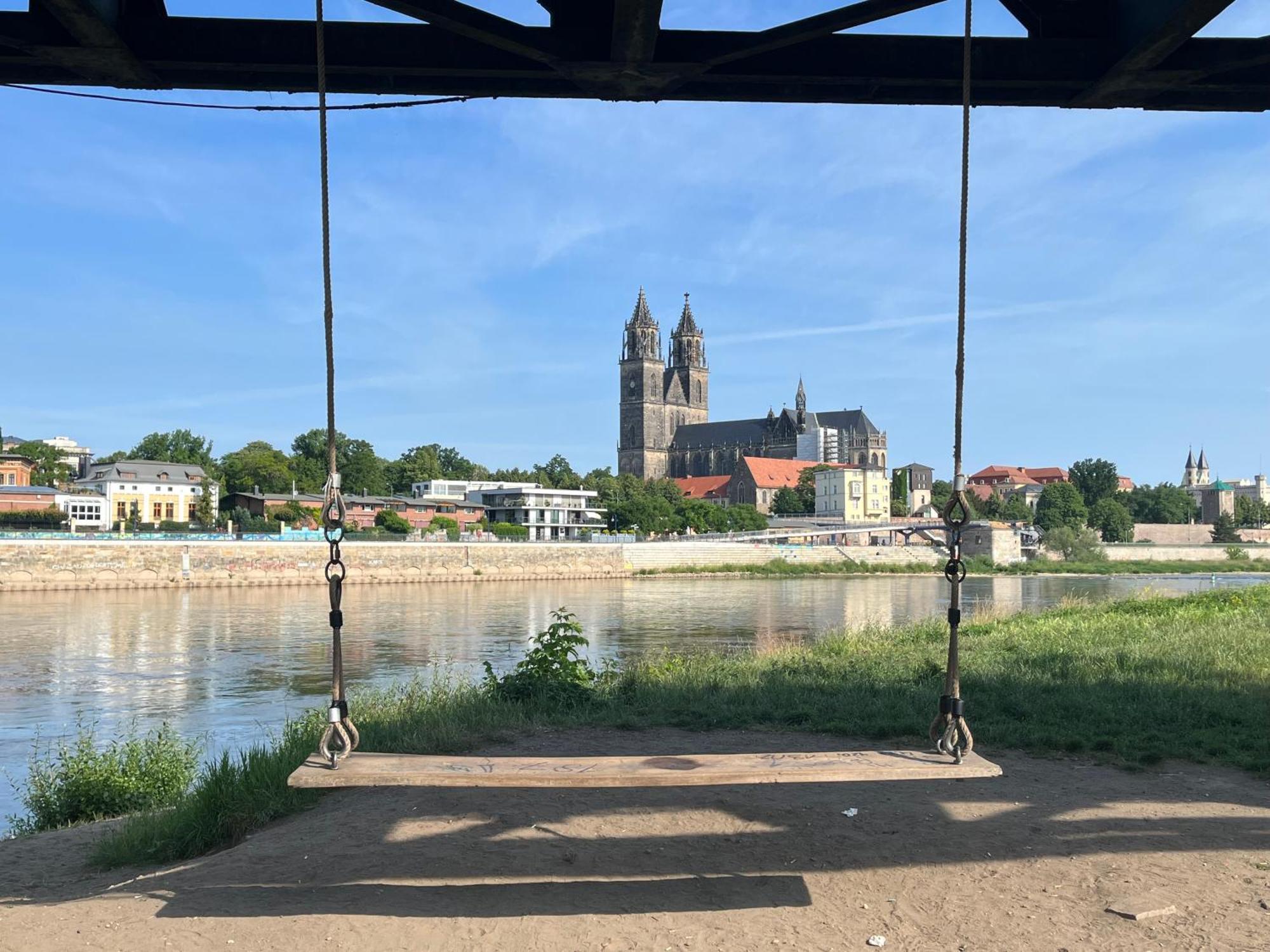 Elbidyll Apartment Magdeburg Bagian luar foto